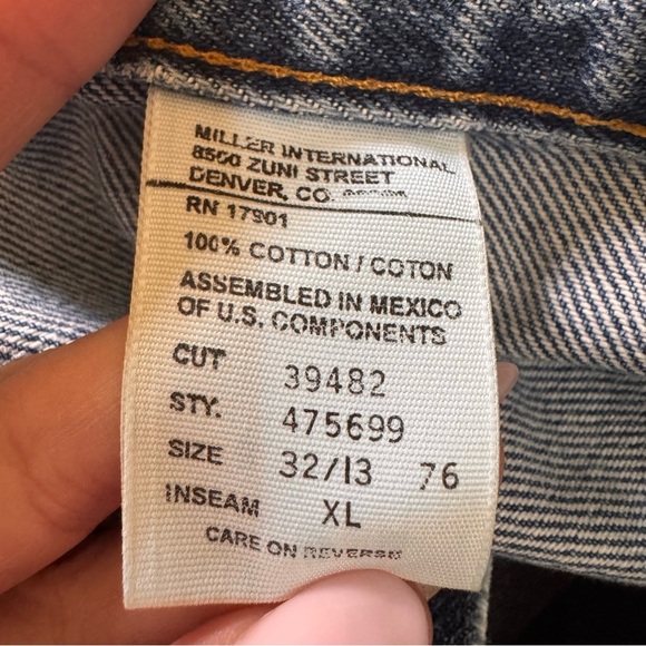 Vintage Rockies Jeans High-Rise 100% Cotton Medium Wash Size 32 XL - Picture 11 of 14